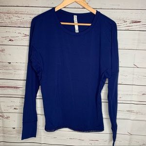 Lululemon Gear Up long sleeve top in hero blue